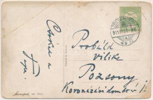 1911 Krampusz / Krampus. Monopol Ser. 256/6. (EB)