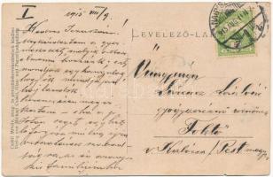 1915 Teke, Tekendorf, Teaca; látkép. Csáki Mihály kiadása / Totalansicht / general view (kis szakadá...