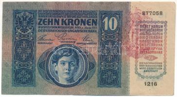 1915. 10K hamis "MAGYARORSZÁG" felülbélyegzéssel T:F
Adamo K11