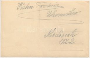 1922 Medgyes, Mediasch, Medias; Kühn Frederic Uhrmacher / Kühn F. órakészítő üzlete, belső / clockma...