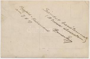 1917 Fischamend Flugfeld / katonai a fischamend-i repülőtéren repülőgépekkel / WWI K.u.k. military a...