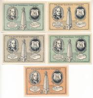 Németország / Weimari Köztársaság / Carlshafen ~1920. 50pf-2M (5xklf) T:UNC,AU Germany / Weimar Repu...