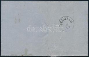 ~1860 5kr II. on cover "PANCSOVA" - Belgrade, rare destination ~1860 5kr II. levélen "...