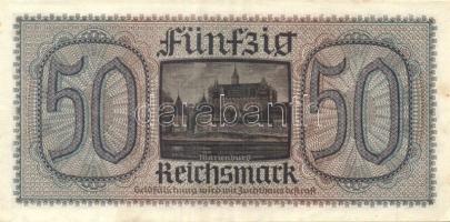 Német Birodalom / II. világháborús megszállások 1939. 50M (3x) egymás utáni sorszámokkal T:I,I-