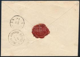 ~1865 10kr dry print on cover "SZOMBATHELY" - Kaposvár ~1865 10kr festékhiányos nyomat lev...