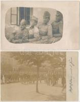 5 db RÉGI magyar és osztrák-magyar katonai képeslap és fotó vegyes minőségben / 5 pre-1945 Hungarian...