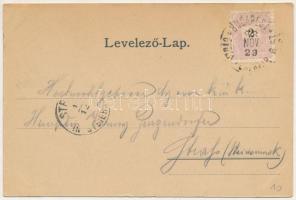 1898 (Vorläufer) Abrudbánya, Abrud; Ferenc József laktanya, A három magyar templom, Városháza, Deton...