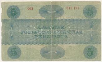 1919. 5K "MÁS TÖRVÉNYES..." előlapján gúnyrajz T:VG folt, szakadás
Adamo K8/1Be