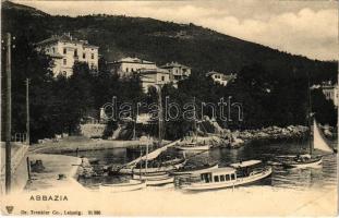 Abbazia, Opatija; kikötő hajókkal / port, ships. Dr. Trenkler Co. 21386. (EK)