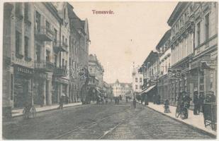 Temesvár, Timisoara; utca, drogéria, üzletek / street view, drugstore, shops (fl)