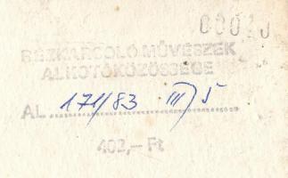 Kádár Katalin (1951-): Alkony (Balatoni vitorlások). Színes rézkarc, papír, jelzett, kissé foltos, 1...