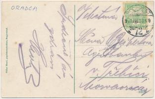 1911 Nagyvárad, Oradea; Bémer tér, színház, Edison mozgószínház (mozi), Általános Takarékpénztár, Ka...