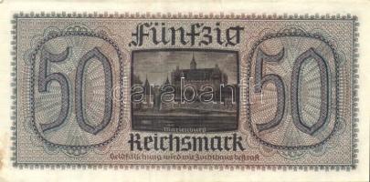 Német Birodalom / II. világháborús megszállások 1939. 50M (2x) kis ugrású sorszámokkal T:II,III+