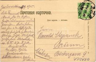 1915 Nagyvárad, Oradea; Bémer tér, villamos, Lőrincz Mór, Berger Mór, Neumann M., Erdős és Grünfeld ...