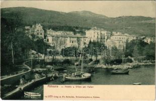 Abbazia, Opatija; Hotels u. Villen am Hafen / villas, port, Hotel Pension