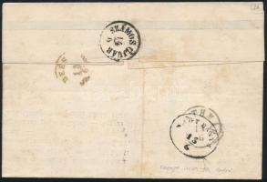 1868 2kr nyomtatványon "CSENGER" - Szamosújvár 1868 2kr on printed matter "CSENGER&qu...