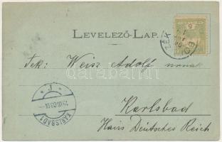 1903 Borszék, Borsec; Borszék vidékéről a Szék patak. Bogdánffy István kiadása / riverside, bridge (...