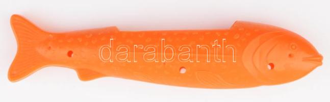 Retro játék hal alakú fürdővíz hőmérő, h: 19 cm