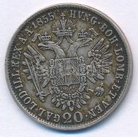 1855B 20kr Ag "Ferenc József" T:XF patina
Hungary 1855B 20 Kreuzer Ag "Franz Joseph&...