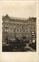 Budapest XI. Horthy Miklós út (ma Bartók Béla út), Szent Imre kollégium, villamos. photo (tűnyomok / pin marks)