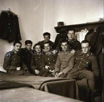 II. világháborús magyar királyi katonai negatívok, 6 db, 6×6 cm