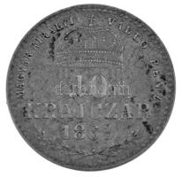 1869KB 10kr Ag "Magyar Királyi Váltó Pénz" T:XF,VF patina 
Adamo M10.1