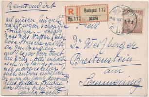 1918 Budapest XI. Gellérthegy, villa. Kelenhegyi út 39. photo (ázott / wet damage)