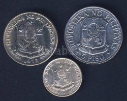 Fülöp-szigetek 1962-75. 25c, 1P, 5P T:2,2-