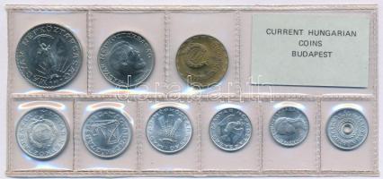 1981. 2f-10Ft (9xklf) érmés forgalmi sor fóliatokban T:UNC Adamo FO14