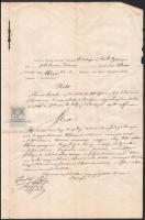 1898-1900 4 darab Községi bíráskodási jegyzőkönyv, Szegvár, illetékbélyeggel