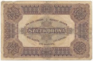 1920. 100K "Orell Füssli Zürich" nyomdahely jelöléssel, piros "TAKARÉKKORONA" és...
