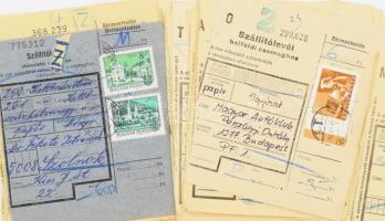 cca 1970/80, 33 darab Z jelzésű csomagszállító szelvény