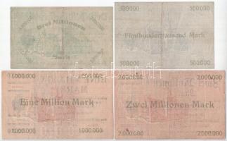 Németország / Weimari Köztársaság / Chemnitz 1923. 500.000M-3.000.000M (4xklf) T:F,VG közte szép pap...