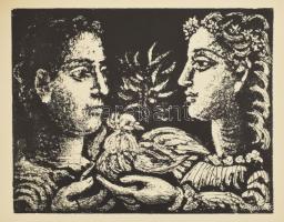 Konrad Farner: Picassos Taube. 12 Lithographien. Drezda, 1956, VEB Verlag der Kunst. Német nyelven. ...