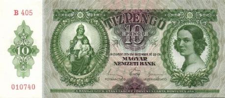 1936. 10P (3x) egymás utáni sorszámokkal T:I