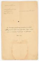 1903, Szegvár, Az Országos gazdasági munkás- és cselédsegélypénztár illető hozzájárulási díjak összeírási és kivezetési lajstroma és főkönyve. Folttal.