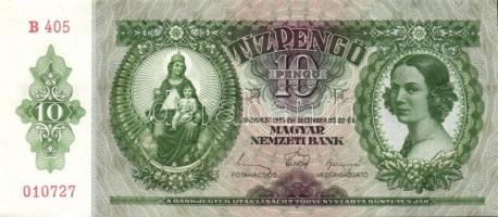 1936. 10P (3x) egymás utáni sorszámokkal T:I