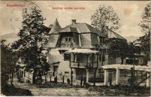 1912 Balatonaliga (Balatonvilágos), Szentesy építész nyaralója, villa. Szentesy építész irodája saját kiadása (fl)