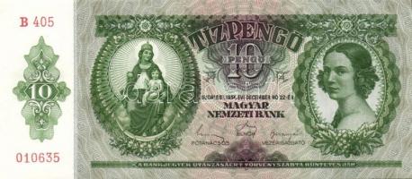 1936. 10P (3x) egymás utáni sorszámokkal T:I