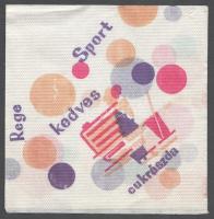 cca 1960-1970. 3 db vendéglátó reklámos szalvéta: Rózsadomb Cukrászda, Budapest -- Anna Mackó espres...