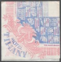 cca 1960-1970. 5 db vendéglátó reklámos szalvéta: Motel Tihany (2 különböző) -- Országos Idegenforga...