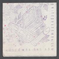 cca 1960-1970. 3 db retró reklámos szalvéta: Corvin Áruház / Fővárosi Nagycirkusz (Braziliana délame...