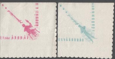 cca 1960-1970. 4 db retró reklámos szalvéta: "Minden út az Állami Könyvesboltokba vezet" (...