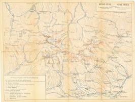 cca 1910 Magas Tátra - Hohe Tátra. 1:100.000, Grund V. utódai Budapest, szakadással, 31x41 cm