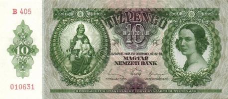 1936. 10P (4x) egymás utáni sorszámokkal T:I