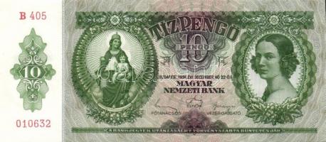 1936. 10P (4x) egymás utáni sorszámokkal T:I