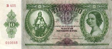 1936. 10P (4x) egymás utáni sorszámokkal T:I,I-