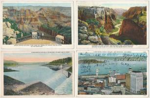 17 db RÉGI amerikai város képeslap vegyes minőségben / 17 pre-1945 American (USA) town-view postcard...