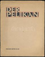 1928 Der Pelikan. Mitteilungen der Pelikan-Werke Günther Wagner Hannover & Wien. Sondernummer. Hannover - Wien, 1928., Günther Wagner, 2+18+2 p.+14 p. + 1 (megrendelő lap.) lev. Pelikán írószer gyártó cég reklám újságja. Fekete-fehér és színes illusztrációkkal. Német nyelven. Kiadói papírkötés, foltos borítóval.