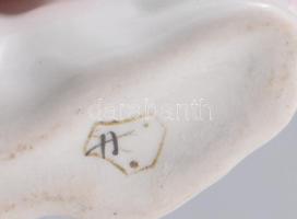 Drasche lapuló nyúl, jelzett, h: 7 cm